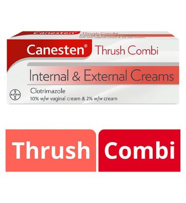 Canesten Thrush Combi Internal & External Creams 10%w/w vaginal cream and 2%w/w cream