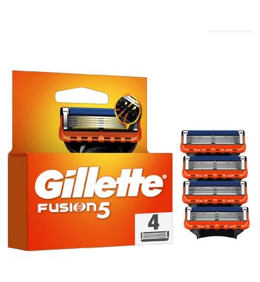 Gillette Fusion5 Razor Refills For Men, 4 Razor Blade Refills