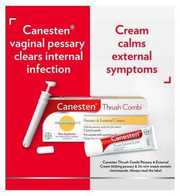 Canesten Thrush Combi 500mg Pessary & 2% External Cream