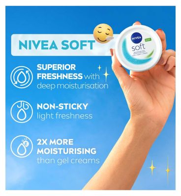 NIVEA Soft Moisturising Cream for Face, Hand and Body, 300ml