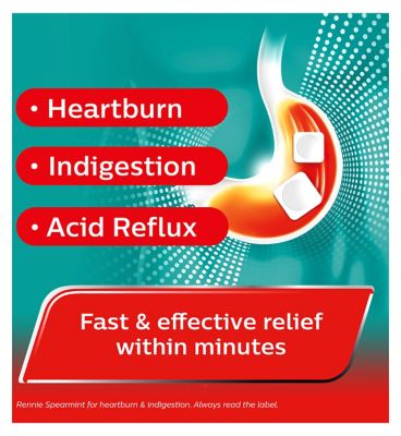 Rennie Spearmint 72 Tablets