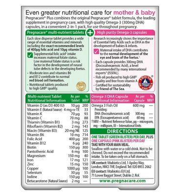 Vitabiotics Pregnacare Plus Omega-3 - 56 Tablets