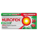 Nurofen Express 400 mg Liquid Capsules - 10 Capsules
