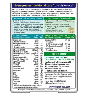 Vitabiotics Visionace Plus Omega-3 - 56 Tablets