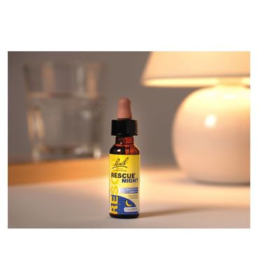 Bach Rescue Remedy Night Dropper 10ml - Flower Essences for Natural Night's Sleep