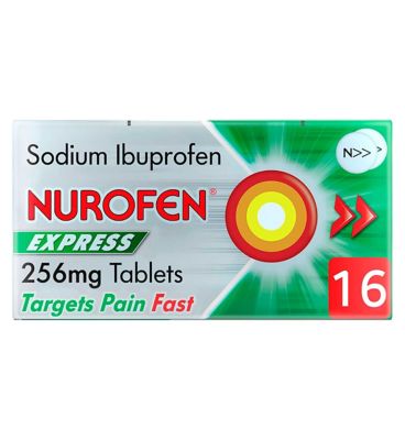 Nurofen Express Pain Relief Sodium Ibuprofen 256mg Tablets 16s