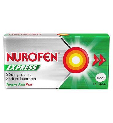 Nurofen Express Pain Relief Sodium Ibuprofen 256mg Tablets 16s