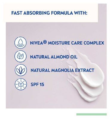 NIVEA 24H Moisture Nourishing Day Cream for Dry & Sensitive Skin SPF15 50ml