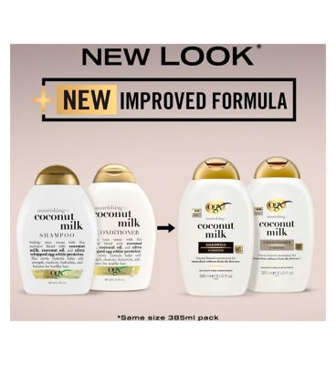 OGX Nourishing+ Coconut Milk pH Balanced Shampoo 385ml