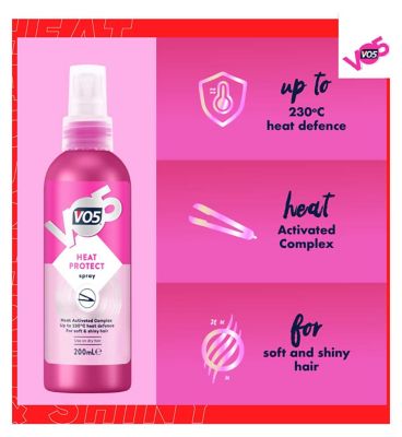 VO5 Enhance Heat Protect Spray with Heat Activated Complex 200 ml