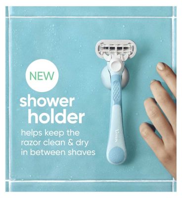 Gillette Venus Extra Smooth Women’s Razor, 1 Refill Razor Cartridges, Reusable Handle and Shower Holder