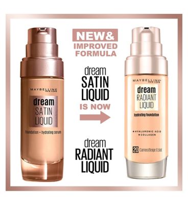 Maybelline Dream Radiant Liquid Hydrating Foundation with Hyaluronic Acid and Collagen