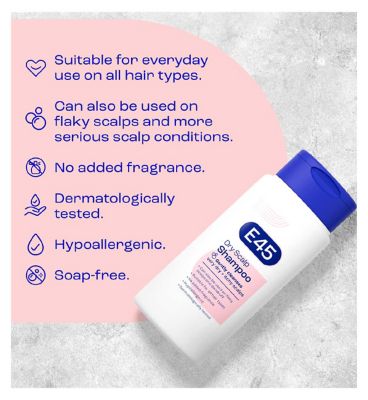 E45 Anti-Dandruff Shampoo for Itchy & Dry Scalp - 200ml