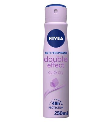 NIVEA Anti-Perspirant Deodorant Spray, Double Effect, 72h 250ml
