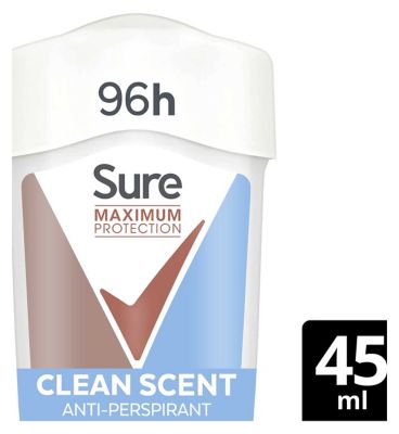Sure Women Maximum Protection Antiperspirant Cream Clean Scent 45 ml