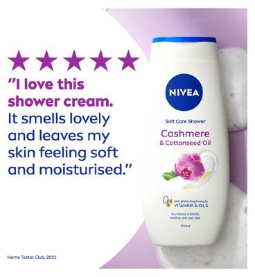 NIVEA Shower Gel, Indulgent Moisture Cashmere, 250ml