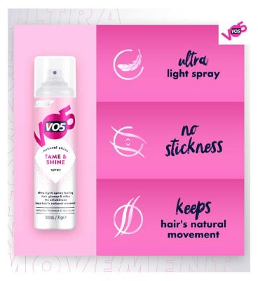 Vo5 Tame & Shine Glossy Finish Hair Spray 100ml