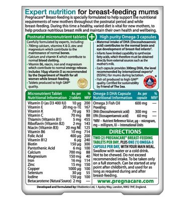 Vitabiotics Pregnacare Breast-Feeding Dual Pack 28 Day Supply
