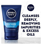 NIVEA MEN Protect & Care Deep Cleansing Face Wash with Aloe Vera 100ml