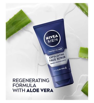 NIVEA MEN Protect & Care Exfoliating Face Scrub with Aloe Vera 75ml