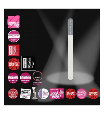 Leighton Denny Small Crystal Nail File (135mm) & Case