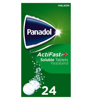 Panadol Paracetamol Pain Relief 500mg ActiFast Soluble&nbsp;- 24 Tablets