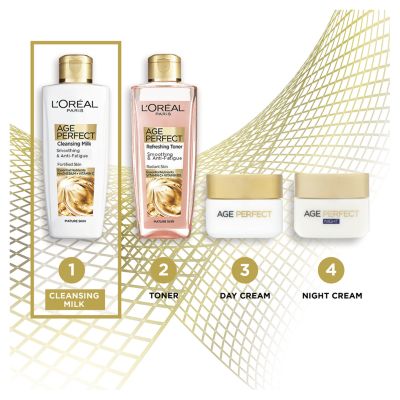 L'Oreal Paris Age Perfect Smoothing & Anti Fatigue Vitamin C Cleansing Milk 200ml