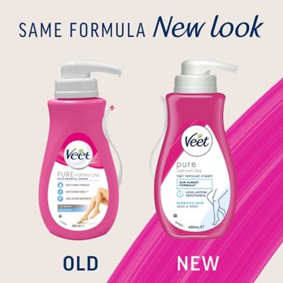 Veet Pure Hair Removal Cream Legs & Body Sensitive - 400ml