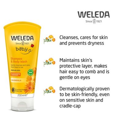 Weleda Calendula Shampoo & Body Wash 200ml
