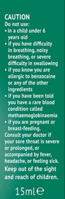 Ultra Chloraseptic Anaesthetic Throat Spray - 15ml