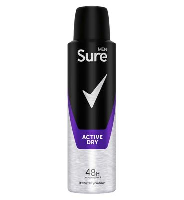 Sure Men Antiperspirant Aerosol Active Dry 150 ml