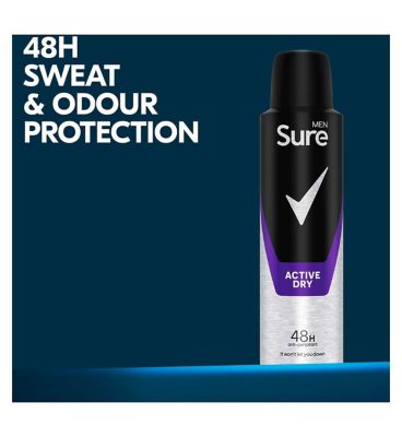 Sure Men Antiperspirant Aerosol Active Dry 150 ml