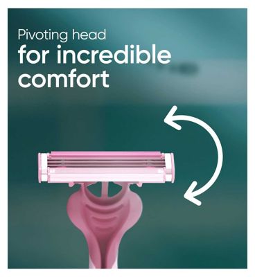Gillette Venus Simply 3 Disposable Razors, Pack Of 4