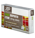 Boots Ibuprofen Lysine 342 mg Tablets - 16 tablets
