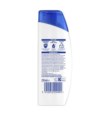 Head & Shoulders Classic Clean Anti Dandruff Shampoo 250ml for Daily Use. Clean Feeling