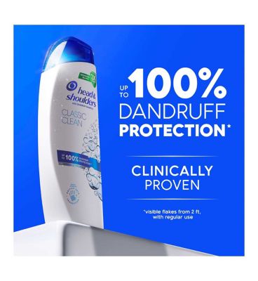 Head & Shoulders Classic Clean Anti Dandruff Shampoo 250ml for Daily Use. Clean Feeling
