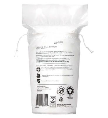 Boots Everyday Organic Oval Cotton Wool Pads 50 pads