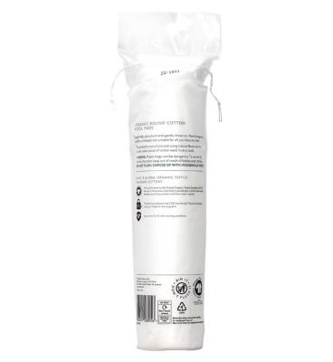 Boots Everyday Organic Cosmetic Round Cotton Wool Pads 100 pads