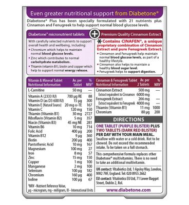 Vitabiotics Diabetone Plus Omega Capsules 28