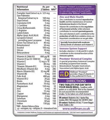 Vitabiotics Wellman Prostace - 60 Tablets