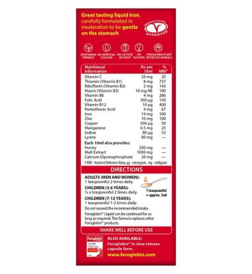 Vitabiotics Feroglobin Liquid 200ml