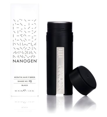 Nanogen Hair Thickening Keratin Fibres - Black 30g (2 months' supply)