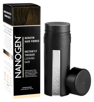 Nanogen Hair Thickening Keratin Fibres -  Medium Brown 30g (2 month supply)