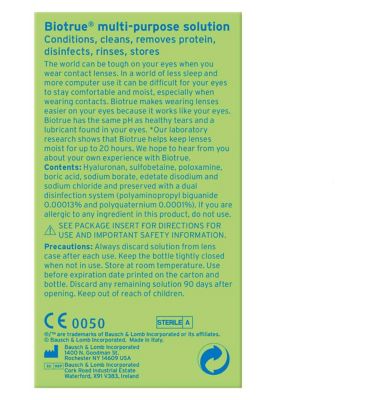 Bausch & Lomb Biotrue Multi-Purpose Contact Lens Solution 300ml