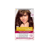 L’Oréal Paris Excellence Crème Permanent Hair Dye, Up to 100% Grey Hair Coverage, 5.15 Natural Iced Brown
