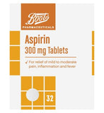 Boots Aspirin 300mg Tablets - 32 Tablets