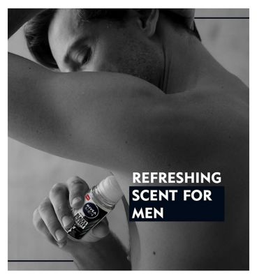 NIVEA MEN Black & White Invisible 72h Anti-Perspirant Roll-On Deodorant 50ml