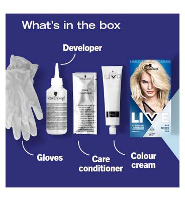 Schwarzkopf LIVE 00B Max Blonde Permanent Hair Dye