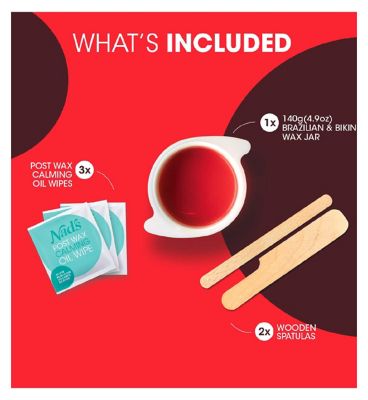 Nad's Brazilian & Bikini Wax Kit 140g