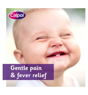 Calpol Infant Sugar Free Colour Free 120 mg/5 ml Oral Suspension Strawberry Flavour 2+ Months - 100ml